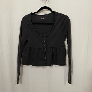 PAC peplum style crop top